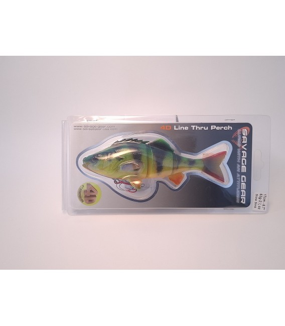 Savage Gear 4D Line Thru Perch 17cm 63g Hechtangeln Swimbait