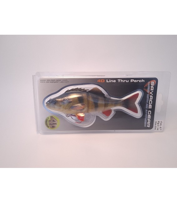 Savage Gear 4D Line Thru Perch 17cm 63g Hechtangeln Swimbait