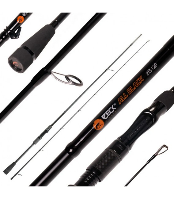 Zeck All Black Spinnrute versch. Ausführungen Hecht,Barsch,Zander,Raubfisch