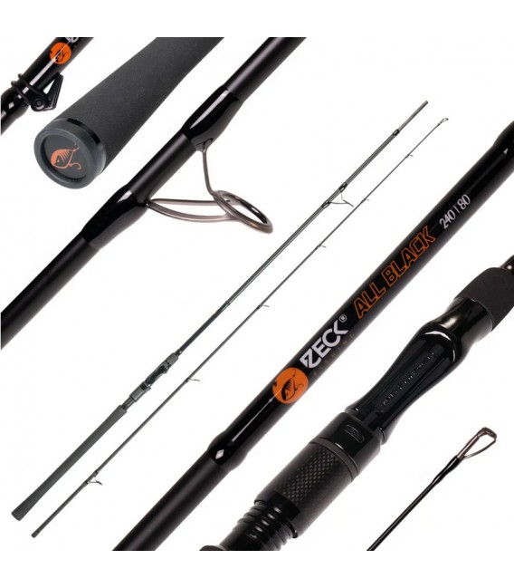 Zeck All Black Spinnrute versch. Ausführungen Hecht,Barsch,Zander,Raubfisch