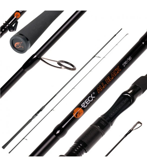 Zeck All Black Spinnrute versch. Ausführungen Hecht,Barsch,Zander,Raubfisch