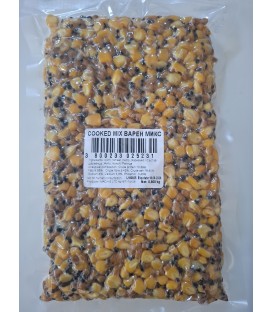 gekochter 4 -Saaten Partikel Mix Angelfutter Friedfischangeln 1kg/3,68€